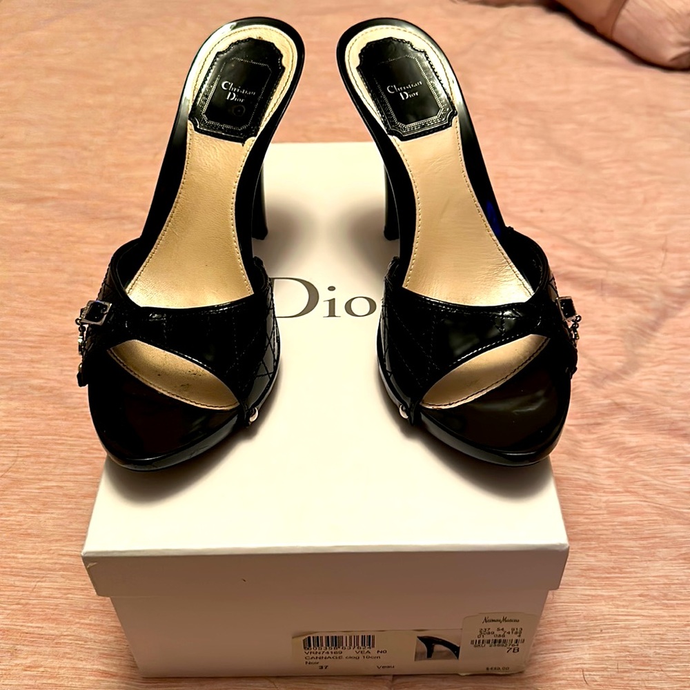 Dior Cannage Clog Heel, size 7